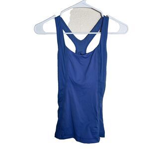 Lululemon Sports Bra Women's 4 Strappy Sleeveless Racerback Round Neck Shirt